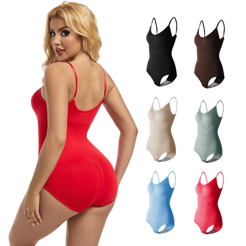 Seamless Body Shaping Belly Contraction Hip Lifting Large Size Hip Raise Skinny Jumpsuit